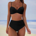 Chic High-Waist Padded Bikini Set for Women