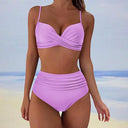 Chic High-Waist Padded Bikini Set for Women