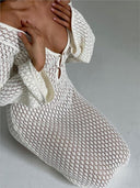 Soleil Deep V-Neck Chiffon Dress