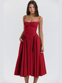 Flattering Waistline Sun Dress for Effortless Style