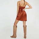 Olivia Satin Evening Dress for Effortless Glam