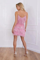 Sequined Fringe Cocktail Dress for Glamorous Nights