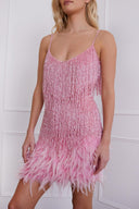 Sequined Fringe Cocktail Dress for Glamorous Nights