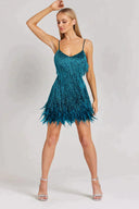 Sequined Fringe Cocktail Dress for Glamorous Nights
