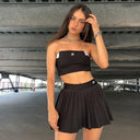 College Style Pleated Skirt for Trendy Looks