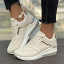 Chic Solid Color Women's Sneakers for Daily Wear