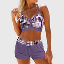 Janelle - Ribbed High-Waisted Swimwear for Beach Days