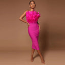 Chic Feather Tube Dress for Sophisticated Style