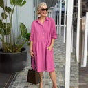 Chic Cotton Shirt Dress for Effortless Style