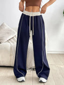Stretchy Wide Leg Jogging Pants for Everyday Wear