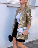 Glossy Women's Blazer for Chic Style