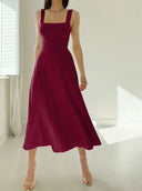 Organic Bamboo Midi Dress for Effortless Style