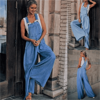 Stylish Women's Denim Jumpsuit - Chic Fashion Essential