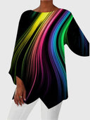 Alayah™ | Chic Crew Neck Blouse for Everyday Wear