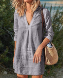 Chic Summer Tunic Dress in Trendy Fabrics