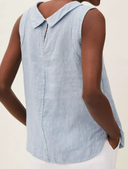Chic Short Sleeve Blouse with Round Neckline