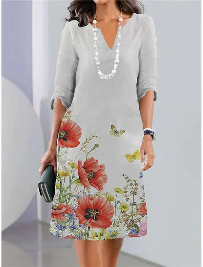 Floral Layered Dress for Parties and Events