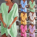 Chic Solid Color Oversized Dress