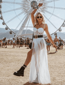 Vintage-Inspired Festival Dress with Eye-Catching Design