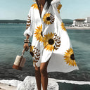 Artistic Knee-Length Dress with Distinctive Design