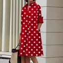 Chic 3/4 Sleeve Shirt Dress