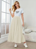 Chic Pleated Maxi Skirt for Everyday Style