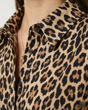 Leopard Print Dress with Stylish Split Hem