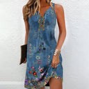 Charming Floral Print Vintage Dress