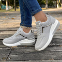 Chic Solid Color Women's Sneakers for Daily Wear