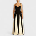Ember - A-Line Maxi Dress with Tulle Panels for Special Occasions