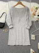 Chic One-Shoulder Shiny Mini Dress