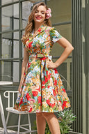 Retro Floral Summer Dress