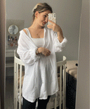 Freya White Muslin Blouse - Stylish & Chic