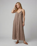 V-Neck Women’s Maxi Dress with Side Pockets