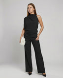 Chic Round Neck Jumpsuit for All Occasions