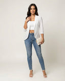 Ladies Lace Pattern Blazer Jacket