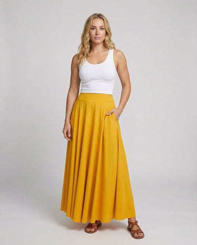 Airy High-Waist Maxi Skirt for Women