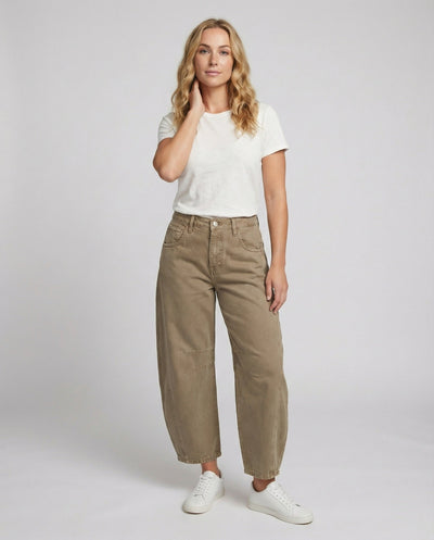 Chic Women's Wide-Leg Denim Trousers