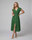 Chic Women's Long Sleeve Dress with Butterfly Sleeves