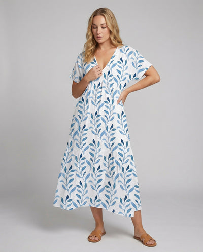 Floral Print Short Sleeve Summer Dress