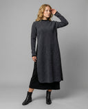 Chic Midi Dress with Stylish Side Slit