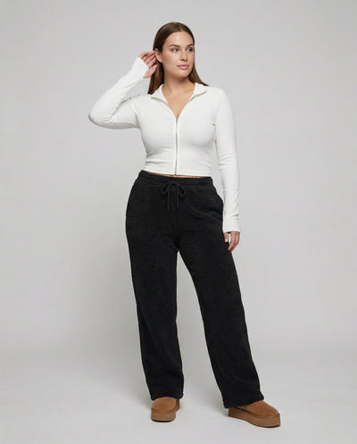 Cozy Fleece Wide Cut Women's Pants