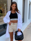 Freya White Muslin Blouse - Stylish & Chic