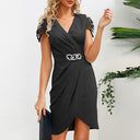 Stylish Sleeveless Mini Dress for Weddings