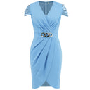 Stylish Sleeveless Mini Dress for Weddings