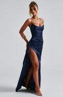 Navy Blue Maxi Dress for Effortless Style