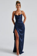 Navy Blue Maxi Dress for Effortless Style
