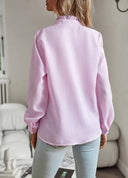 Chic Striped Long Sleeve Blouse