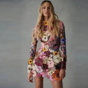 Artisan Craft Floral Design Dress