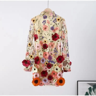 Artisan Craft Floral Design Dress